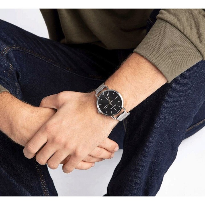 Orologio Uomo Calvin Klein K7B21121 Nero Argentato
