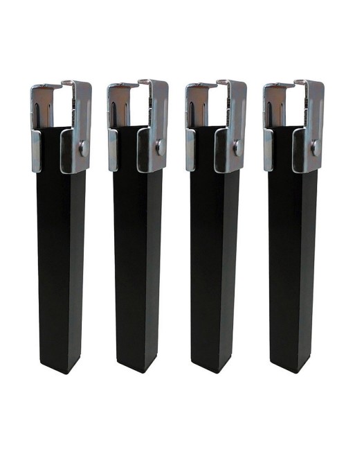 Gambe del letto Micel Acciaio 4 Pezzi (4 x 3 x 25,5 cm)