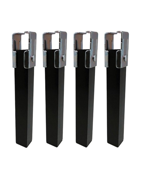 Gambe del letto Micel Acciaio 4 Pezzi (4 x 3 x 25,5 cm)