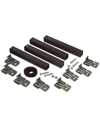 Gambe del letto Micel Acciaio 4 Pezzi (4 x 3 x 25,5 cm)