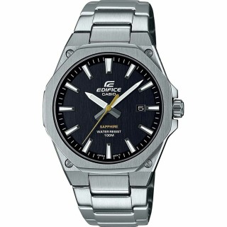 Herreur Casio SLIM LINE Sort Sølvfarvet (Ø 40 mm)