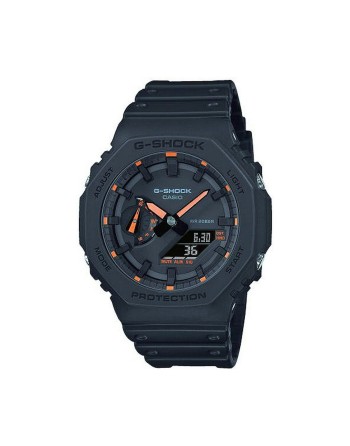 Orologio Uomo Casio G-Shock OAK - NEON ORANGE INDEX Nero (Ø 45 mm)