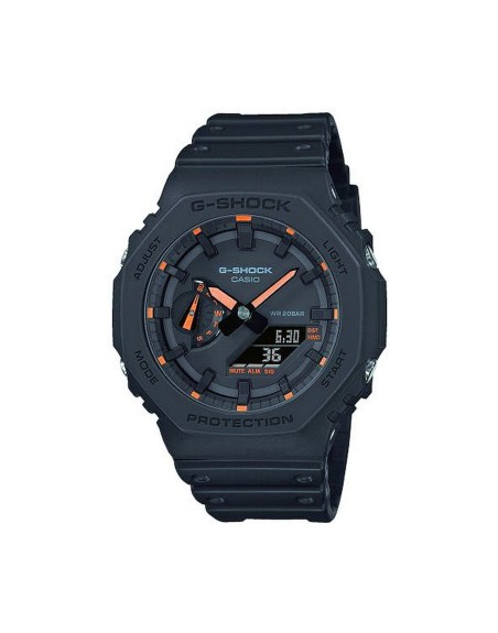 Orologio Uomo Casio G-Shock OAK - NEON ORANGE INDEX Nero (Ø 45 mm)