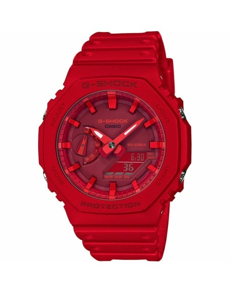 Montre Unisexe Casio GA-2100-4AER Rouge Multifonction