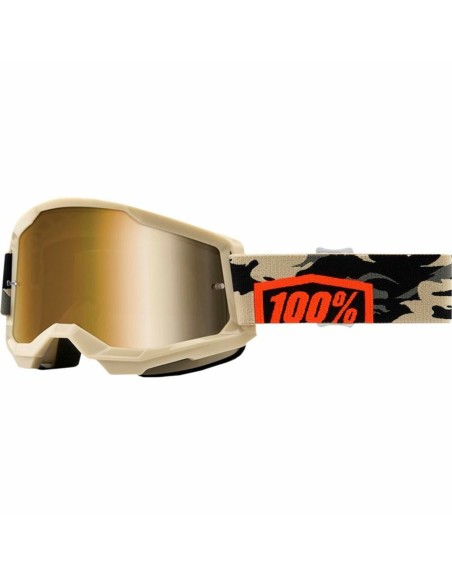 Sunglasses 100 %  Downhill Strata 2 Goggle Kombat Beige One size Motocross