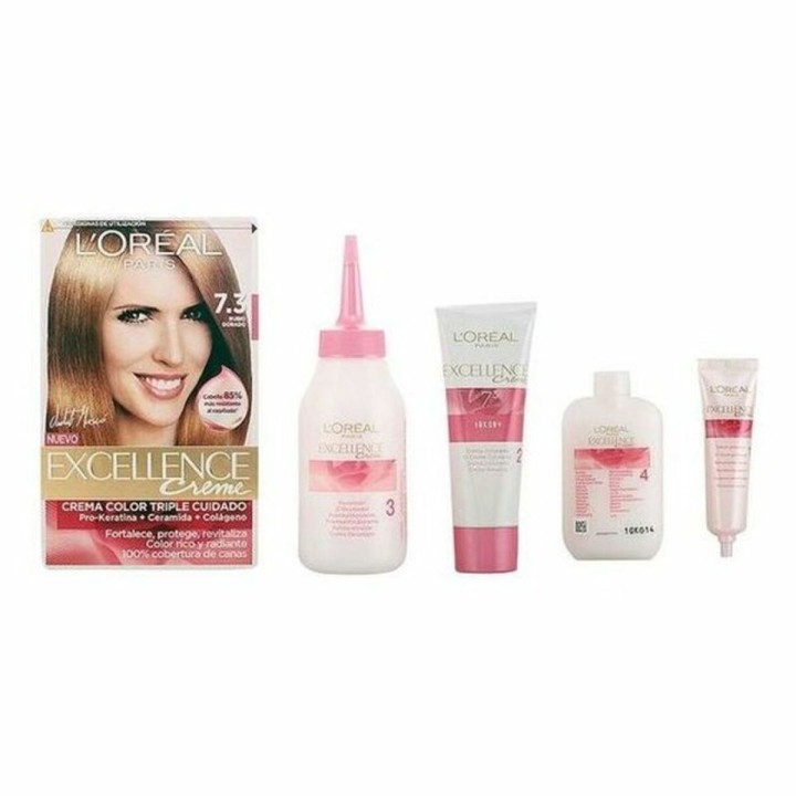 Dauerfärbung Excellence L'Oreal Make Up Excellence Goldblond Nº 9.0-rubio muy claro Nº 8.0-rubio claro 192 ml
