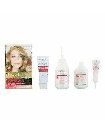 Permanent Farve Excellence L'Oreal Make Up Excellence Nº 9.0-rubio muy claro Nº 8.0-rubio claro 192 ml