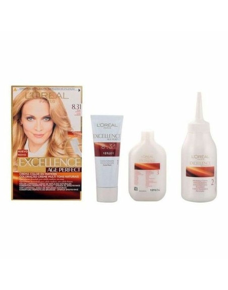 Antiaging Dauerfärbung Excellence Age Perfect L'Oreal Make Up Excellence Age Perfect Goldblond Nº 8.0-rubio claro (1 Stück)