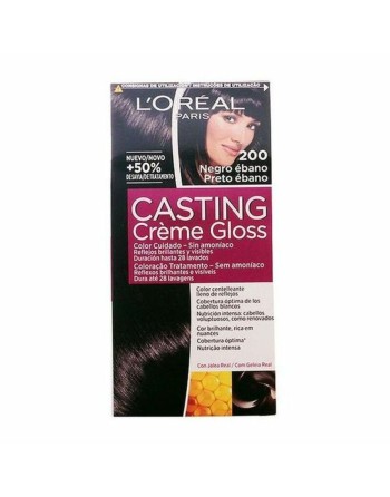 Farve uden Ammoniak Casting Creme Gloss L'Oreal Make Up Casting Creme Gloss Ibenholt Sort 180 ml