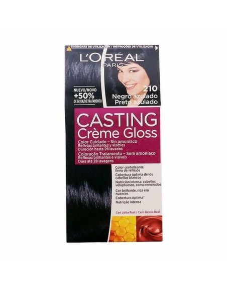 Tinte sin Amoniaco Casting Creme Gloss L'Oreal Make Up Casting Creme Gloss Negro Azulado 180 ml