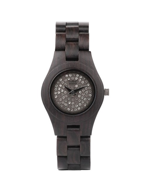 Montre Femme We Wood MOON CRYSTAL BLACK
