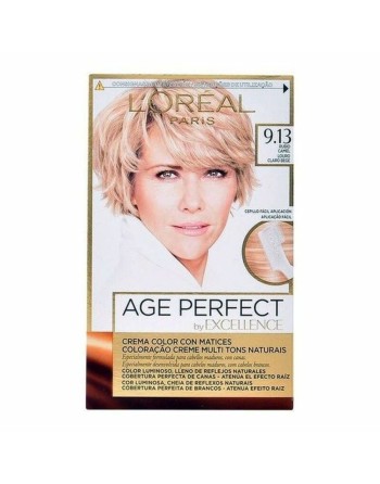 Tintura Permanente Antietà Excellence Age Perfect L'Oreal Make Up Excellence Age Perfect Nº 9.0-rubio muy claro Nº 8.0-rubio cla