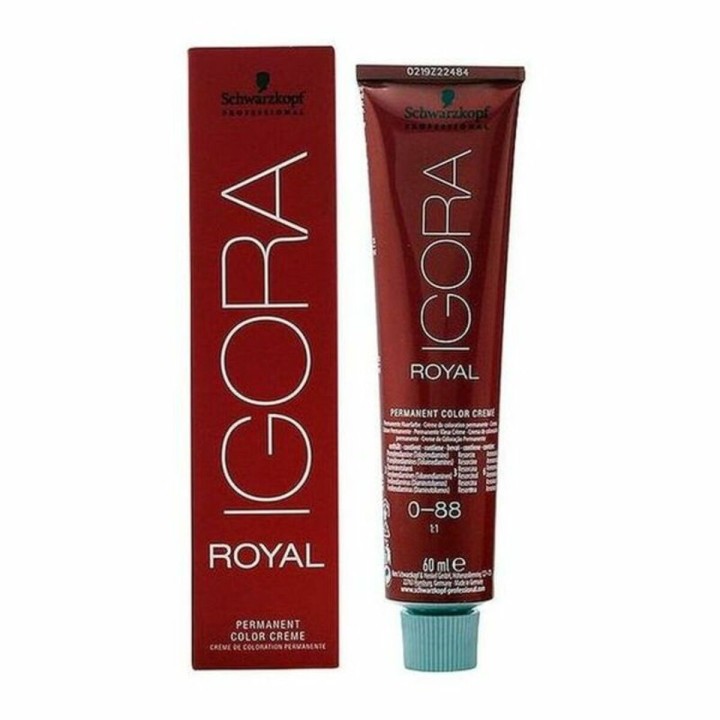 Tintura Permanente Igora Royal Schwarzkopf Igora Royal 0-88 Nº 0-88 Nº 9.0-rubio muy claro Nº 8.0-rubio claro 60 ml