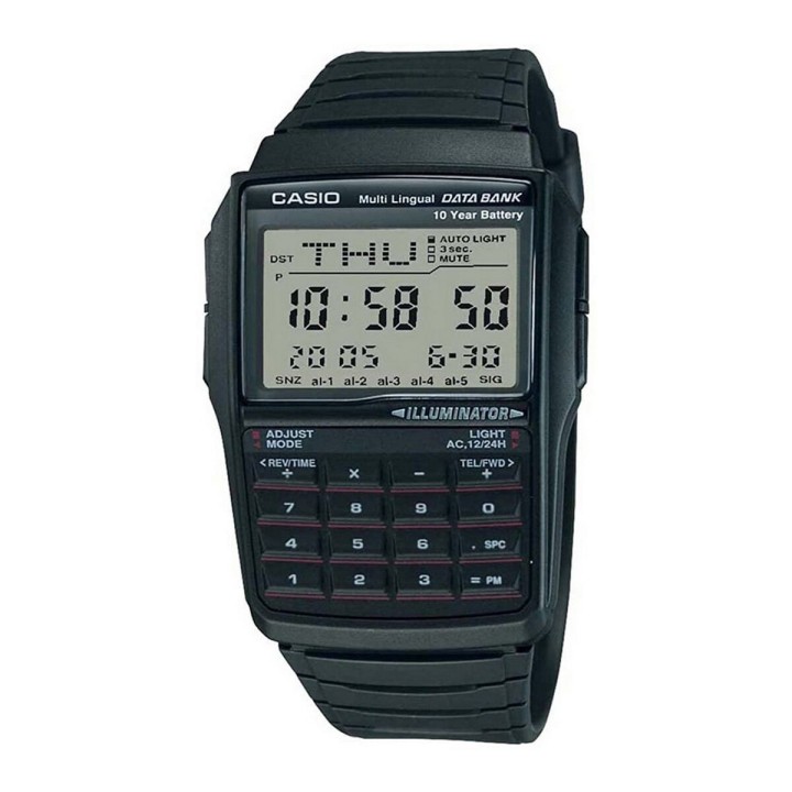 Herreur Casio DATABANK CALCULATOR Sort Grå