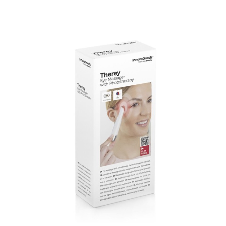 Masajeador de Ojos Antiedad con Fototerapia, Termoterapia y Vibración Therey InnovaGoods