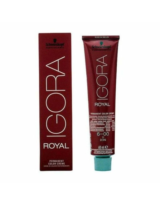 Tinte Permanente Igora Royal Schwarzkopf Igora Royal 6-00 Nº 6-00 Nº 9.0-rubio muy claro Nº 8.0-rubio claro 60 ml