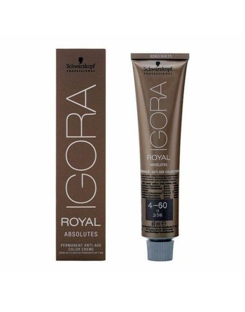 Permanent Anti-Ageing Dye Igora Royal Absolutes Schwarzkopf 4.04579E+12 Nº 4-60 Nº 4-60 60 ml