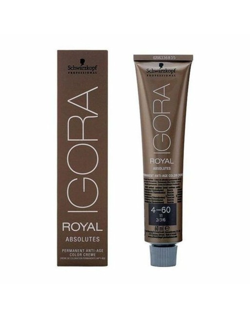 Antiaging Dauerfärbung Igora Royal Absolutes Schwarzkopf 4.04579E+12 Nº 4-60 Nº 4-60 60 ml