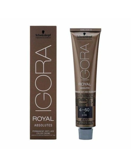 Antiaging Dauerfärbung Igora Royal Absolutes Schwarzkopf 4.04579E+12 Nº 4-60 Nº 4-60 60 ml