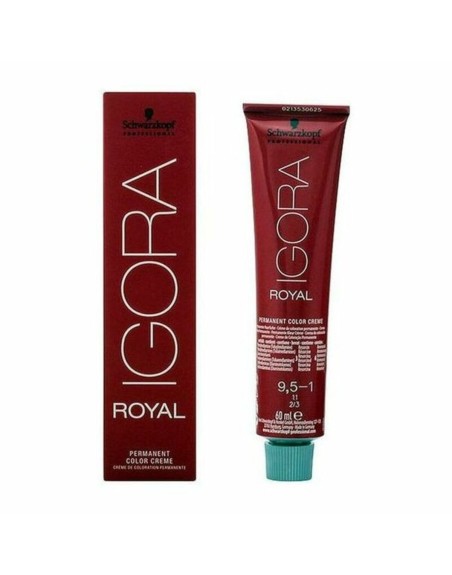 Permanent Farve Igora Royal Schwarzkopf Igora Royal 9.5-1 Nº 9.0-rubio muy claro Nº 8.0-rubio claro 60 ml