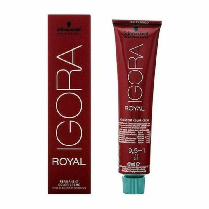 Tintura Permanente Igora Royal Schwarzkopf Igora Royal 9.5-1 Nº 9.0-rubio muy claro Nº 8.0-rubio claro 60 ml