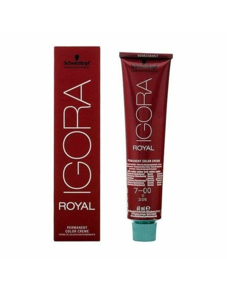 Teinture permanente Igora Royal Schwarzkopf Igora Royal 7-00 Nº 7-00 Nº 9.0-rubio muy claro Nº 8.0-rubio claro 60 ml