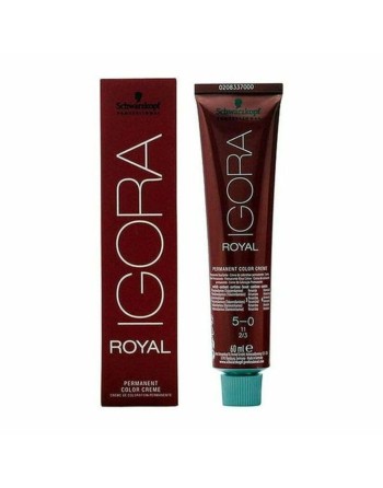 Permanent Farve Igora Royal Schwarzkopf Igora Royal 5-0 Nº 5-0 Nº 9.0-rubio muy claro Nº 8.0-rubio claro 60 ml