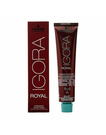 Tinte Permanente Igora Royal Schwarzkopf Igora Royal 5-0 Nº 5-0 Nº 9.0-rubio muy claro Nº 8.0-rubio claro 60 ml