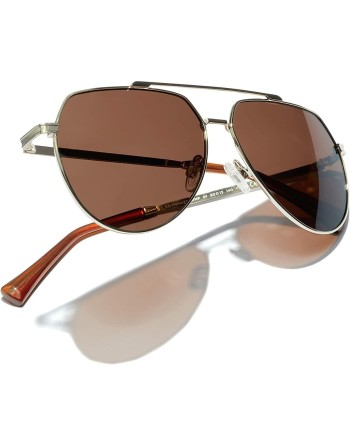 Solbriller Hawkers Shadow Polariseret ø 60 mm Gylden Sølvfarvet Rosenguld