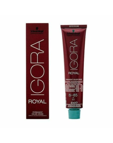 Teinture permanente Igora Royal Schwarzkopf Igora Royal 8-65 Nº 8-65 Nº 9.0-rubio muy claro Nº 8.0-rubio claro 60 ml
