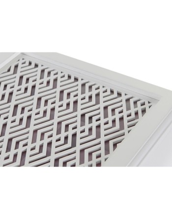 Custodia per orologi DKD Home Decor Bianco Rosa chiaro Cristallo Legno MDF 29 x 20 x 9 cm (12 Unità)