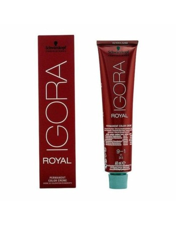 Tintura Senza Ammoniaca Igora Royal Schwarzkopf 14622 Nº 9-1 Nº 9.0-rubio muy claro Nº 8.0-rubio claro 60 ml