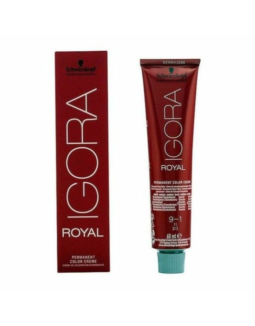 Tinte sin Amoniaco Igora Royal Schwarzkopf 14622 Nº 9-1 Nº 9.0-rubio muy claro Nº 8.0-rubio claro 60 ml