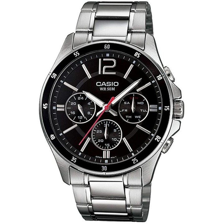 Orologio Uomo Casio MULTIFUNCTION CALENDAR - BLACK Nero Argentato (Ø 43,5 mm) (Ø 35 mm)