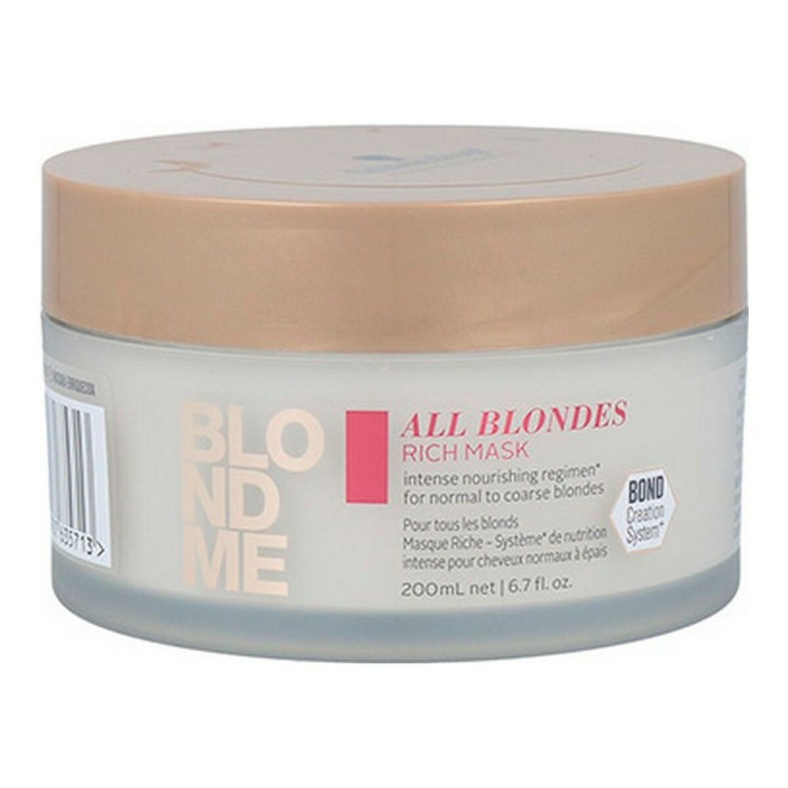 Hårmaske Schwarzkopf Blondme Rich Keratin