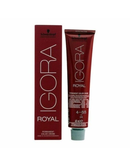 Tintura Permanente Igora Royal Schwarzkopf 1023 4-88 Nº 4-88 Nº 9.0-rubio muy claro Nº 8.0-rubio claro 60 ml