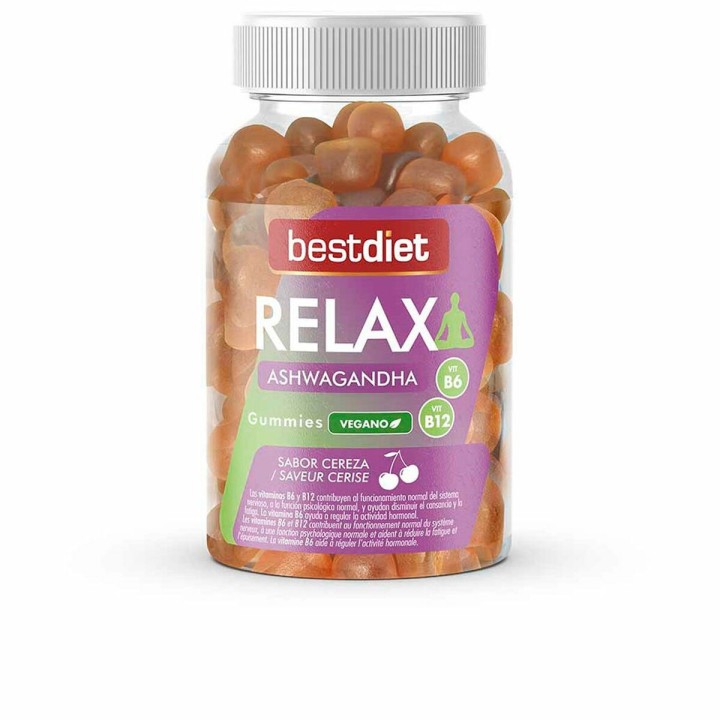 Kosttilskud Best Diet Relax Aswagandha Vingummi 60 enheder