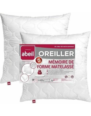 Almohada Abeil Memory Blanco 60 x 60 cm