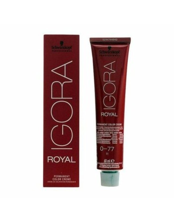 Permanent Dye Igora Royal Schwarzkopf Igora Royal 0-77 Nº 9.0-rubio muy claro Nº 8.0-rubio claro 60 ml