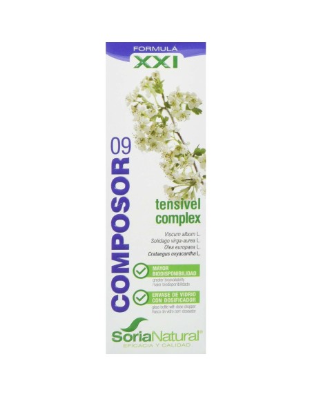 Supplément Alimentaire Soria Natural Composor 9 Tensivel Complex 50 ml