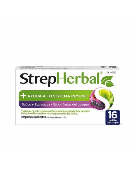 Multinutrienti Strepsils Strepherbal Frutti di Bosco 16 Unità