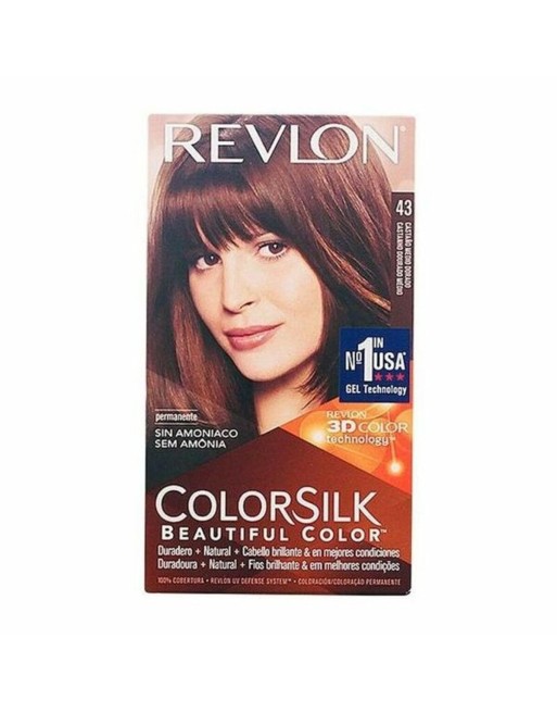 Teinture sans ammoniaque Colorsilk Revlon CS Marron doré (1 Unités)