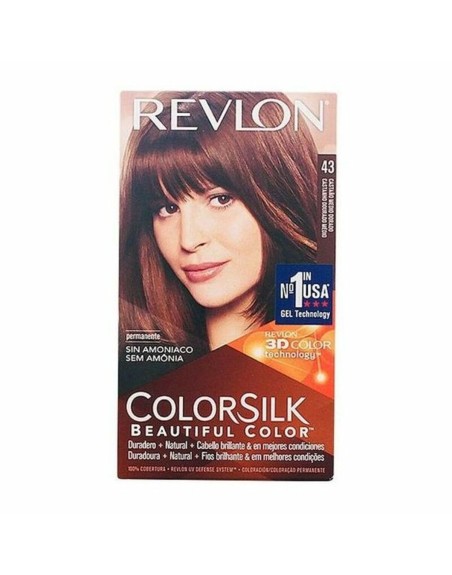 Tintura Senza Ammoniaca Colorsilk Revlon CS Castano Dorato (1 Unità)