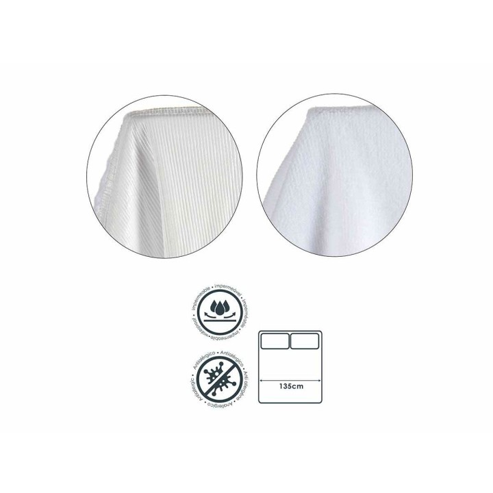 Protector de colchón Blanco 135 x 195 cm (6 Unidades)