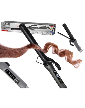 Krøllejern Adler AD 2114 Sort Grå Keramik 1 Dele