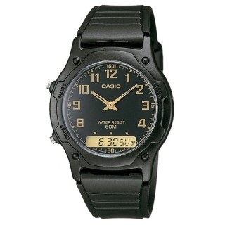 Unisex-Uhr Casio AW-49H-1BVEF Schwarz (Ø 39 mm)