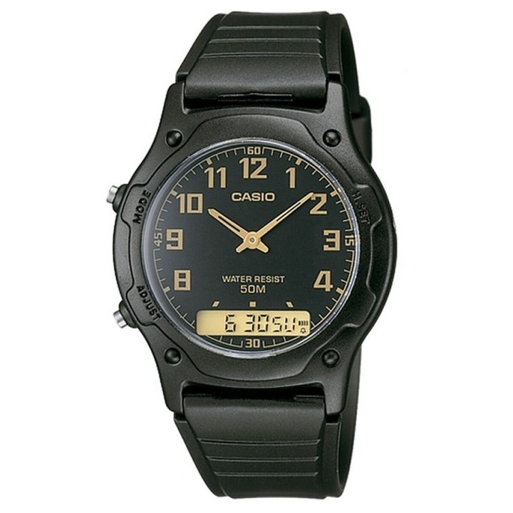 Reloj Unisex Casio AW-49H-1BVEF Negro (Ø 39 mm)