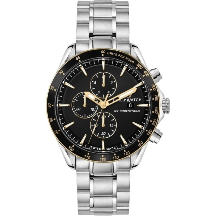 Orologio Uomo Philip Watch BLAZE Nero Argentato