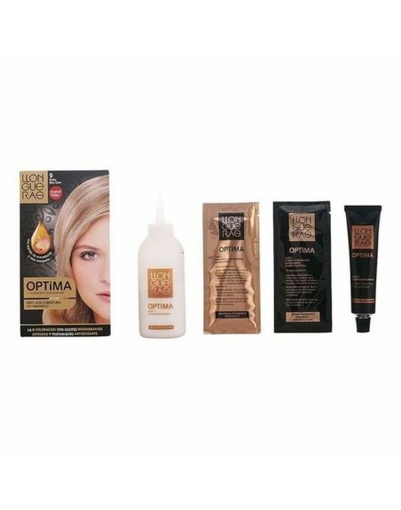 Amoniakfreie Färbung Optima Llongueras 8411126044427 Nº 9.0-rubio muy claro (1 Stück)