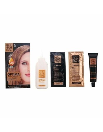 Amoniakfreie Färbung Optima Llongueras Optima Nº 8.0-rubio claro (1 Stück)